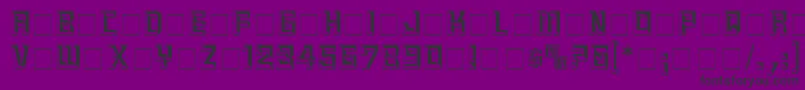BaguetDisplayCapsSsi Font – Black Fonts on Purple Background