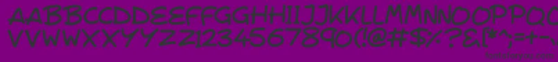 VeggieSeedlings Font – Black Fonts on Purple Background
