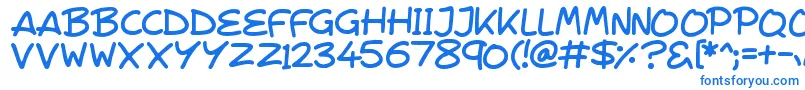 Шрифт VeggieSeedlings – синие шрифты