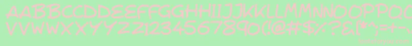 VeggieSeedlings Font – Pink Fonts on Green Background