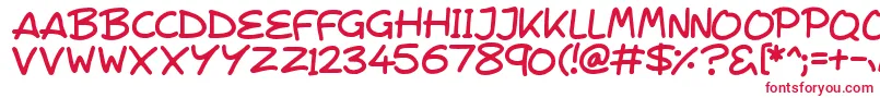 Шрифт VeggieSeedlings – красные шрифты