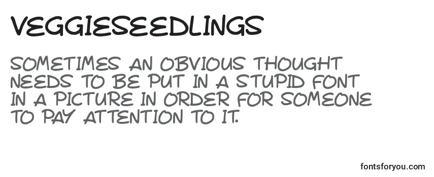 Шрифт VeggieSeedlings