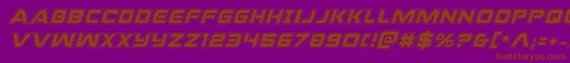 Praetorianacadital Font – Brown Fonts on Purple Background