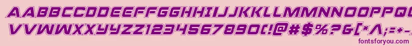 Praetorianacadital Font – Purple Fonts on Pink Background