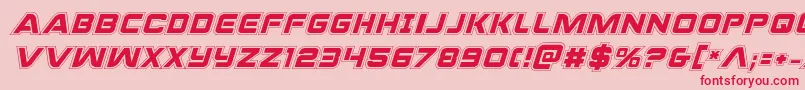 Praetorianacadital Font – Red Fonts on Pink Background