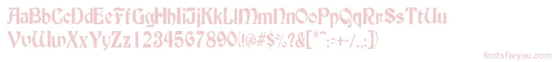 BuckinghamcondensedRegular Font – Pink Fonts on White Background