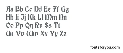 Review of the BuckinghamcondensedRegular Font