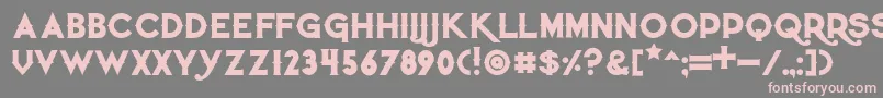 Quietthiefbold Font – Pink Fonts on Gray Background