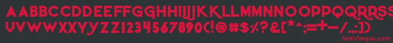 Quietthiefbold Font – Red Fonts on Black Background