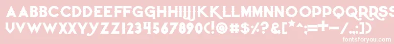 Quietthiefbold Font – White Fonts on Pink Background