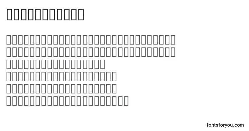 A fonte Compactdisk – alfabeto, números, caracteres especiais