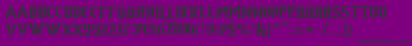 Gothstencil Font – Black Fonts on Purple Background