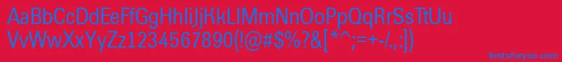 AGroticnr Font – Blue Fonts on Red Background