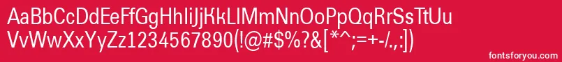 AGroticnr Font – White Fonts on Red Background