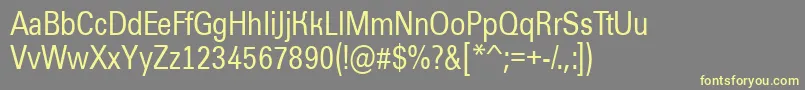 AGroticnr Font – Yellow Fonts on Gray Background