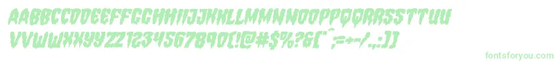 Hemogoblinmangleital-Schriftart – Grüne Schriften