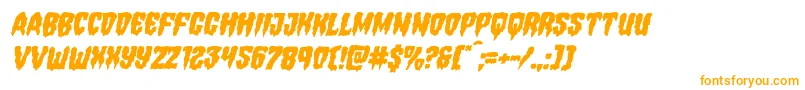 Hemogoblinmangleital Font – Orange Fonts on White Background