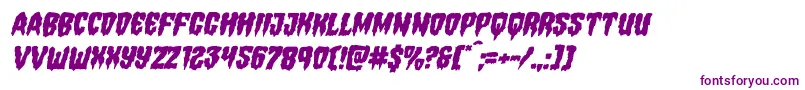 Hemogoblinmangleital-Schriftart – Violette Schriften