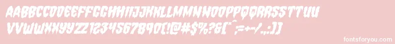 fuente Hemogoblinmangleital – Fuentes Blancas Sobre Fondo Rosa