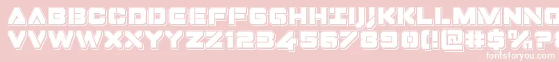 Dominojackpunch Font – White Fonts on Pink Background