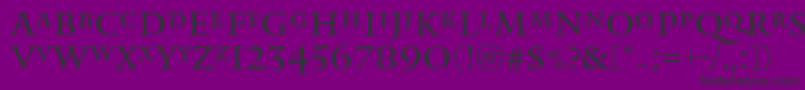 MonumentRegular Font – Black Fonts on Purple Background