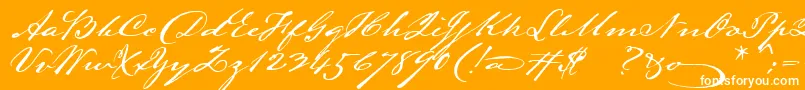 More about Lamarpen Font Lamarpen Font – White Fonts on Orange Background