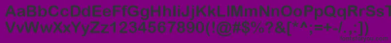 ArialRoundedWglBold Font – Black Fonts on Purple Background