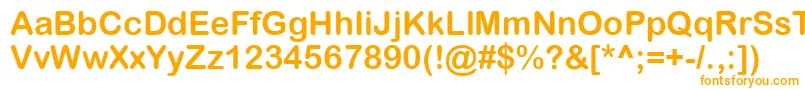 ArialRoundedWglBold Font – Orange Fonts on White Background