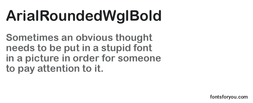 Review of the ArialRoundedWglBold Font
