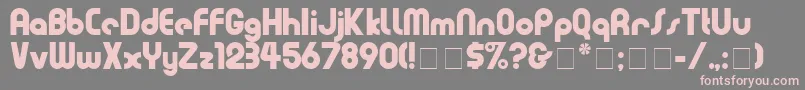 EviaDisplaySsi Font – Pink Fonts on Gray Background