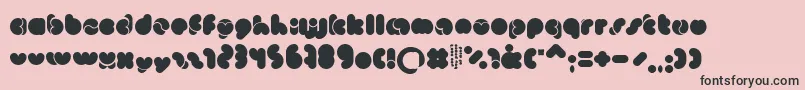 Monkeylove Font – Black Fonts on Pink Background