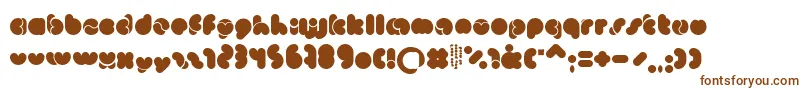 Monkeylove Font – Brown Fonts on White Background