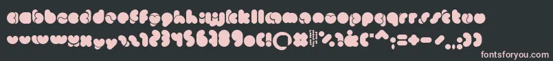 Monkeylove Font – Pink Fonts on Black Background