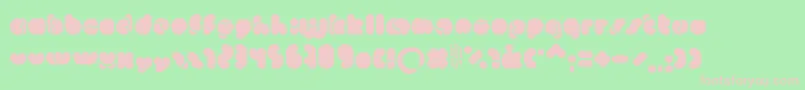 Monkeylove Font – Pink Fonts on Green Background
