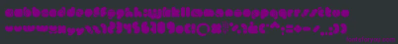 Police Monkeylove – polices violettes sur fond noir