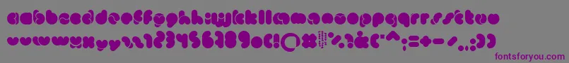 Monkeylove Font – Purple Fonts on Gray Background
