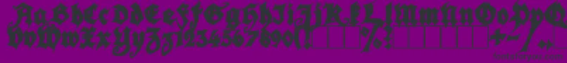 SeasonOfTheWitchBlack Font – Black Fonts on Purple Background