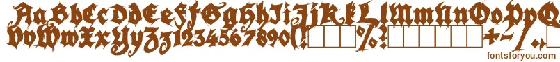 Шрифт SeasonOfTheWitchBlack – коричневые шрифты