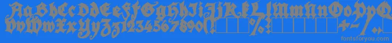 SeasonOfTheWitchBlack Font – Gray Fonts on Blue Background
