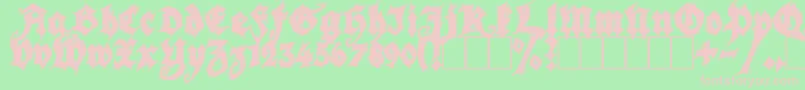 フォントSeasonOfTheWitchBlack – 緑の背景にピンクのフォント