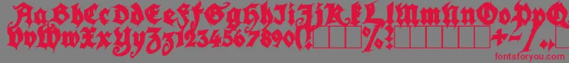 fuente SeasonOfTheWitchBlack – Fuentes Rojas Sobre Fondo Gris