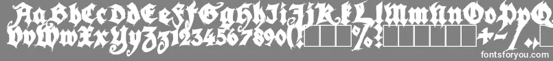SeasonOfTheWitchBlack-Schriftart – Weiße Schriften auf grauem Hintergrund