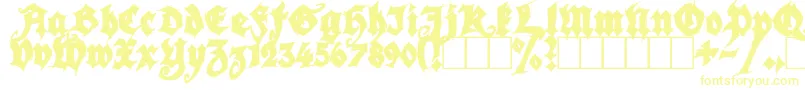 SeasonOfTheWitchBlack-fontti – keltaiset fontit