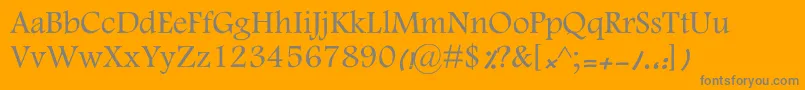 MotkenKFarnaz Font – Gray Fonts on Orange Background