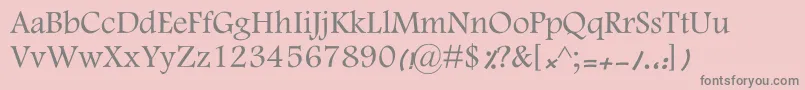 MotkenKFarnaz Font – Gray Fonts on Pink Background