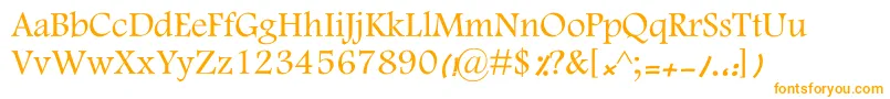 MotkenKFarnaz Font – Orange Fonts on White Background