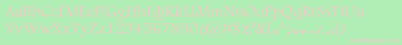 MotkenKFarnaz Font – Pink Fonts on Green Background