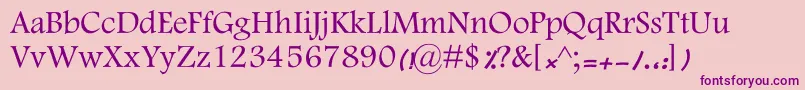 MotkenKFarnaz Font – Purple Fonts on Pink Background