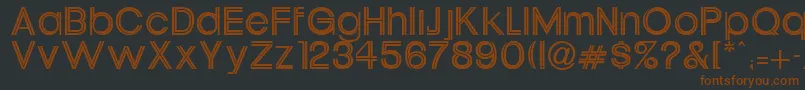 Xippy Font – Brown Fonts on Black Background