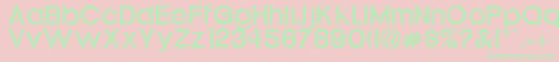 Xippy Font – Green Fonts on Pink Background